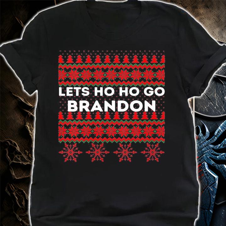 Christmas Lets Ho Ho Go Brandon Ugly Happy Christmas T-Shirt shirt
