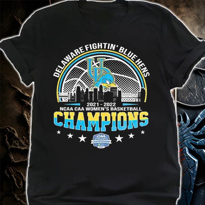 Delaware Fightin_ Blue Hens 2022 NCAA CAA Women's Basketball Champions T-Shirt shirt