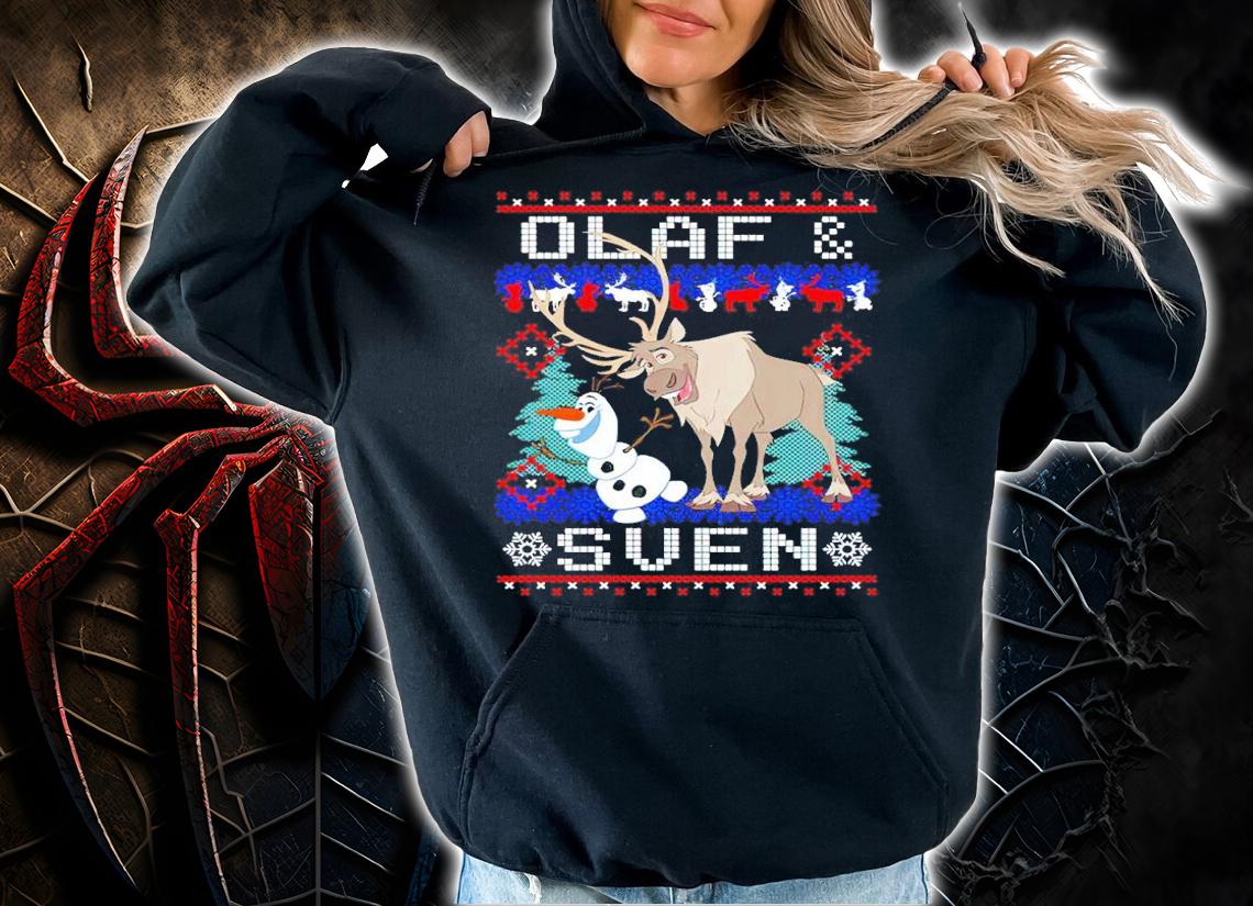 Disney Frozen Olaf And Sven Ugly Christmas Shirt