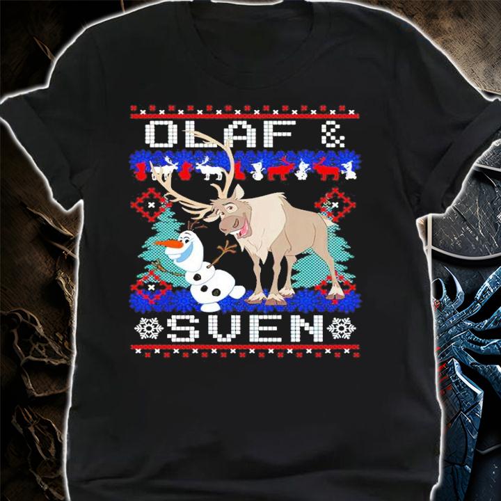 Disney Frozen Olaf And Sven Ugly Christmas Shirt