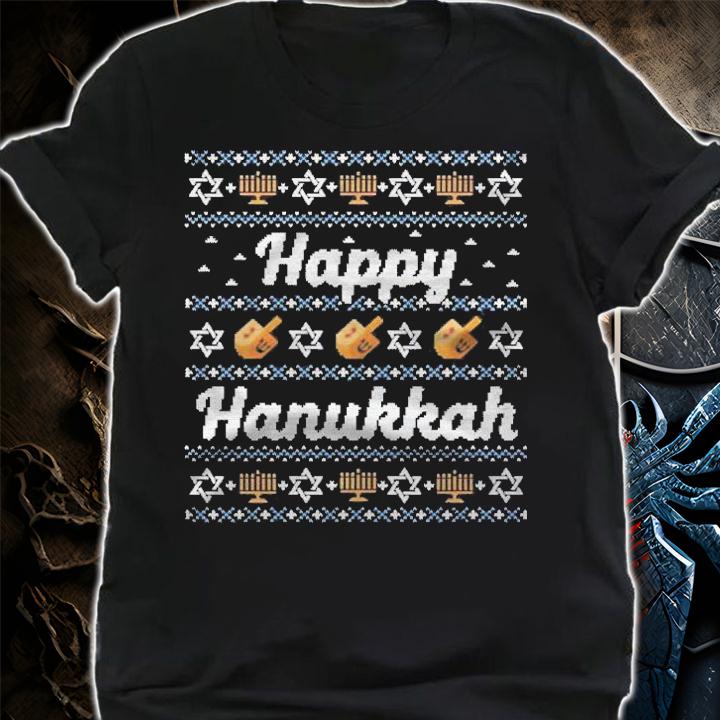 Funny Ugly Hanukkah Sweater Cute Happy Jewish Shirt shirt