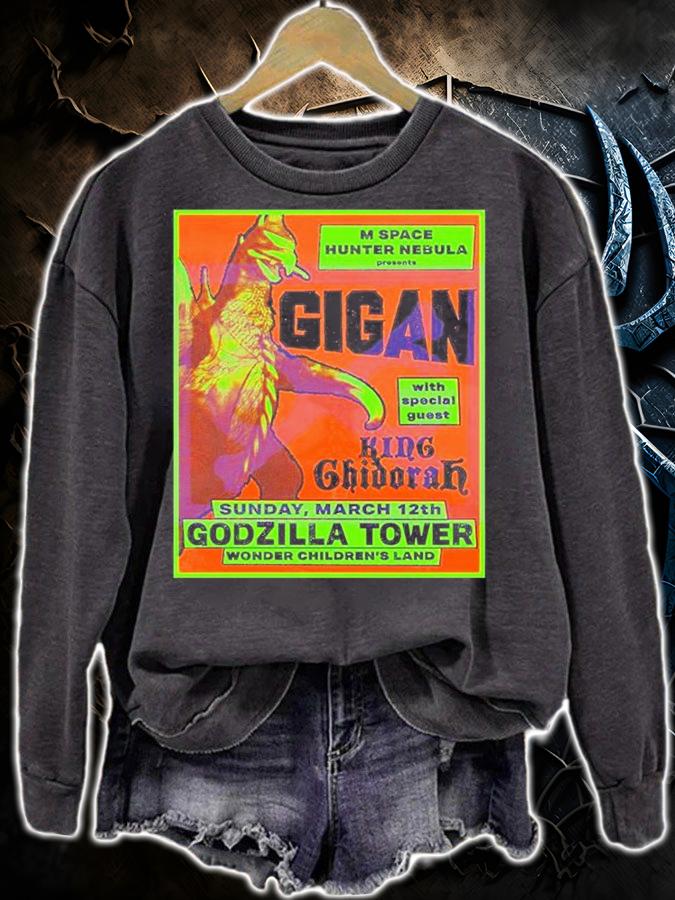 Gigan Flyer Godzilla Toho T-Shirt sweatshirt
