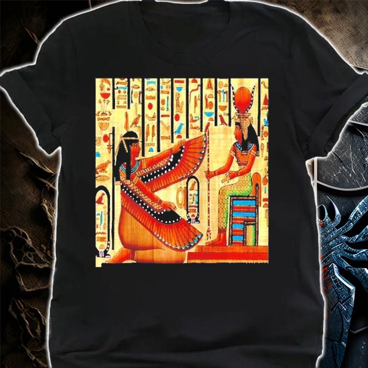 Goddess Isis Ancient Kemet Egyptian Royalty Pharaoh Raglan Baseball Tee T-Shirt shirt