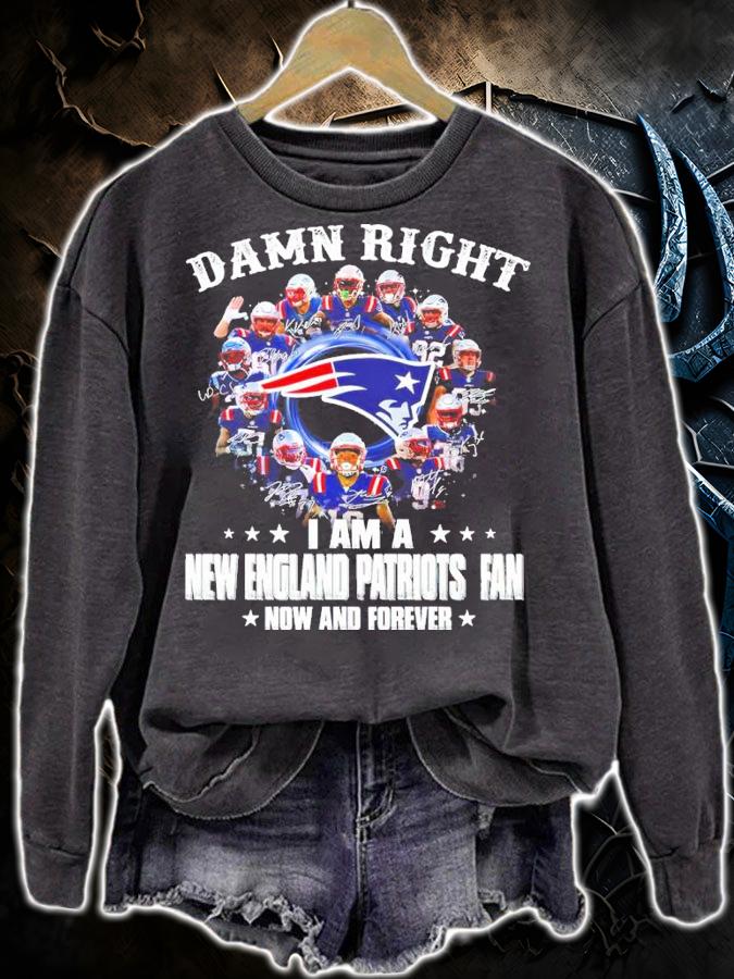 I am a New England Patriots fan now and forever signatures shirt sweatshirt