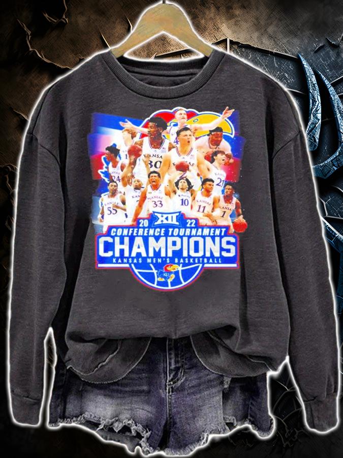 Kansas Seahawks 2022 Conference Tournament Champions Kansas Men's Basketball Shirt sweatshirt