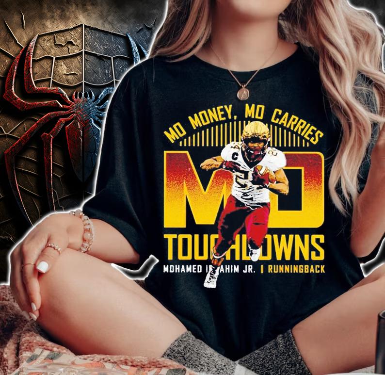 Mohamed Ibrahim JR no money no carries touchdowns shirt woman shirt