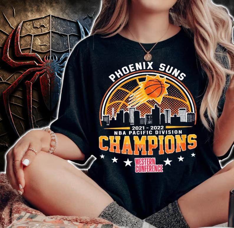 Phoenix Suns NBA Pacific Division Champions Eastern Conference 2021-2022 Shirt woman shirt