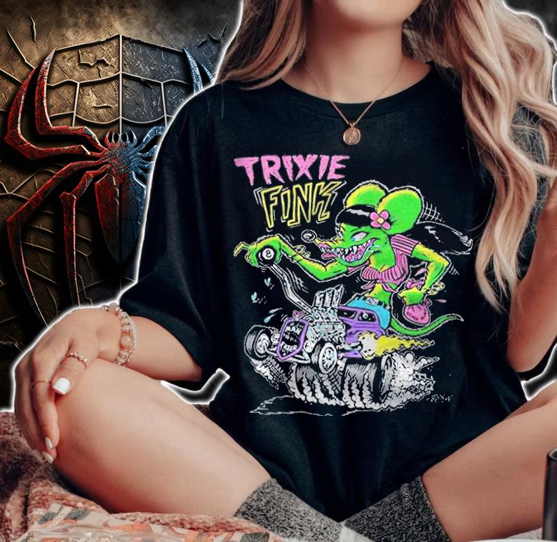 Rat Fink Trixie Fink T-shirt woman shirt