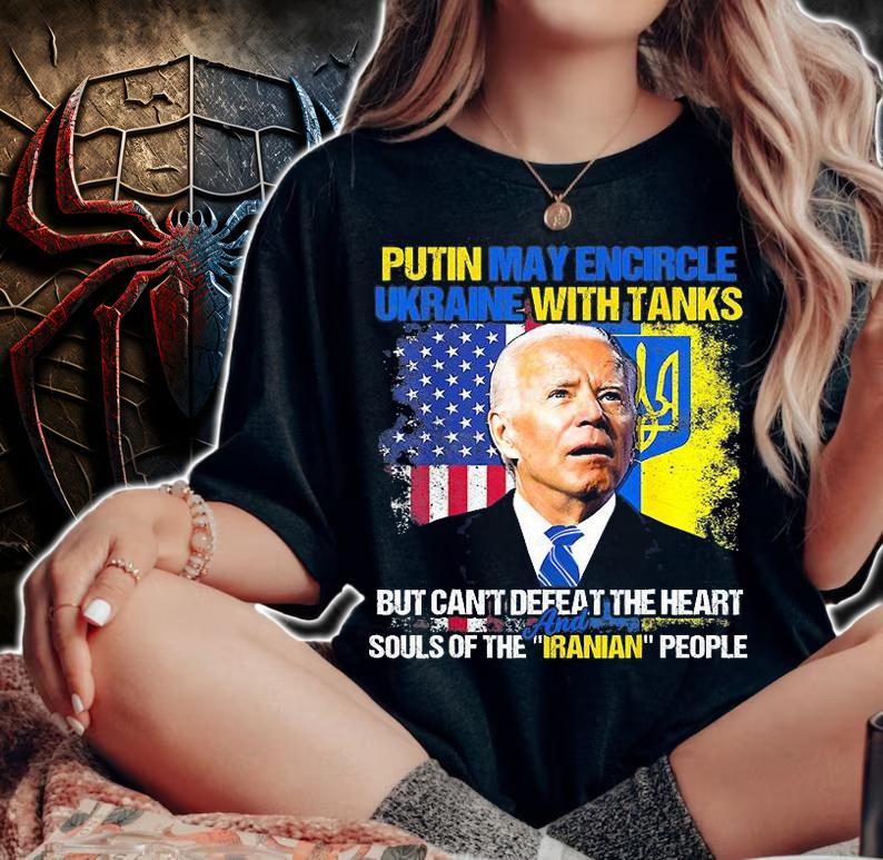 Support Ukraine Anti Biden America Ukrainian Flag Ukraine T-Shirt