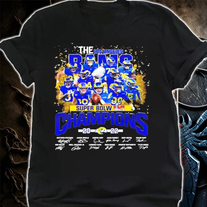 The Los Angeles Rams Super Bowl LVI Champion 2022 Signatures Shirt shirt