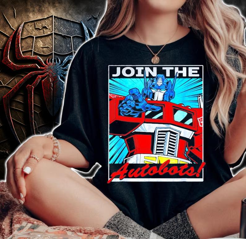 Transformers Optimus Prime Join The Autobots Poster T-Shirt