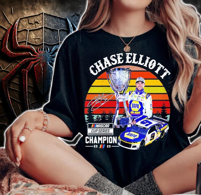 Chase Elliott Nascar cup series champion 2020 vintage shirt woman shirt