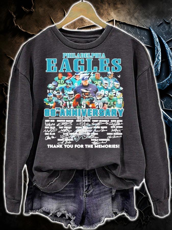 Philadelphia Eagles 88th anniversary 1933-2021 signatures shirt