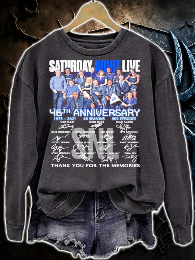 Saturday Night Live 46th anniversary 1975-2021 signatures shirt sweatshirt