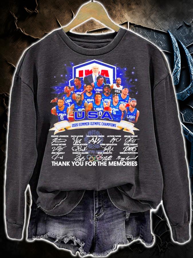 USA 2020 Summer Olympic Champions signatures shirt