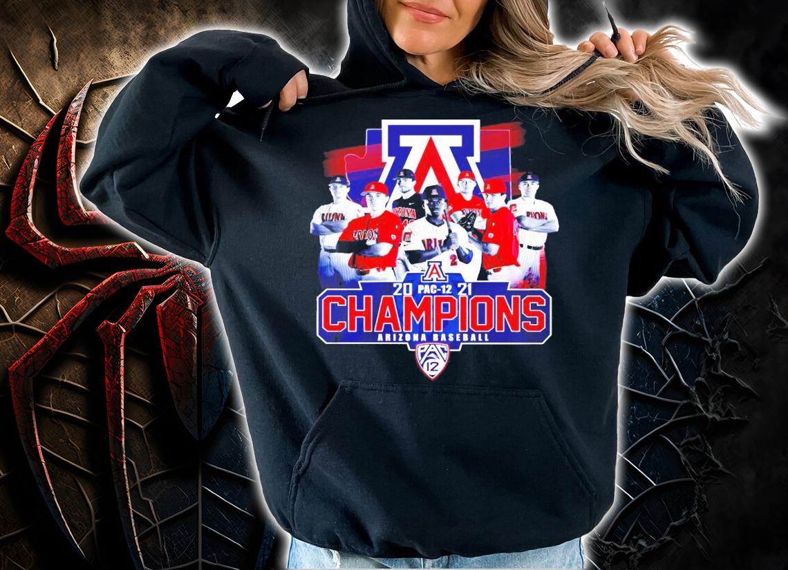 2021 Pac-12 champions Arizona Wildcats baseball shirt
