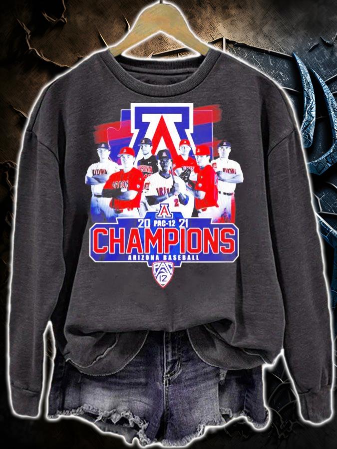 2021 Pac-12 champions Arizona Wildcats baseball shirt