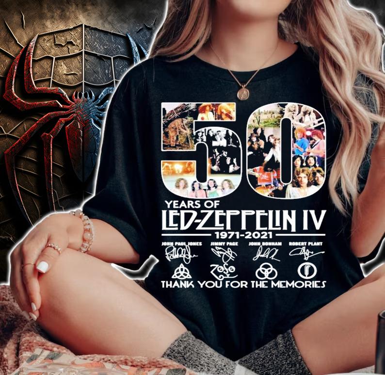 50 years of Led-Zeppelin IV 1971-2021 signature shirt