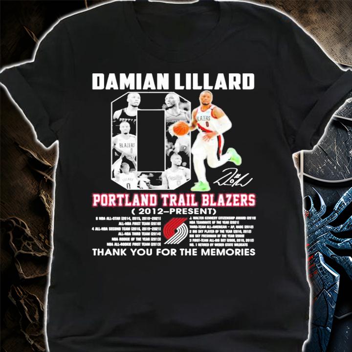 Damian Lillard Portland Trail Blazers signature shirt shirt