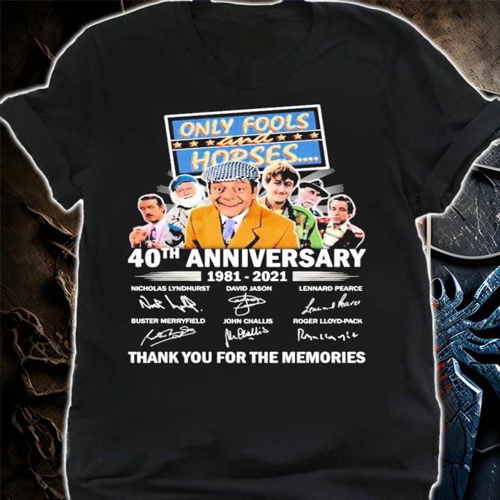 Only Fools and Horses 40th anniversary 1981-2021 signatures shirt shirt