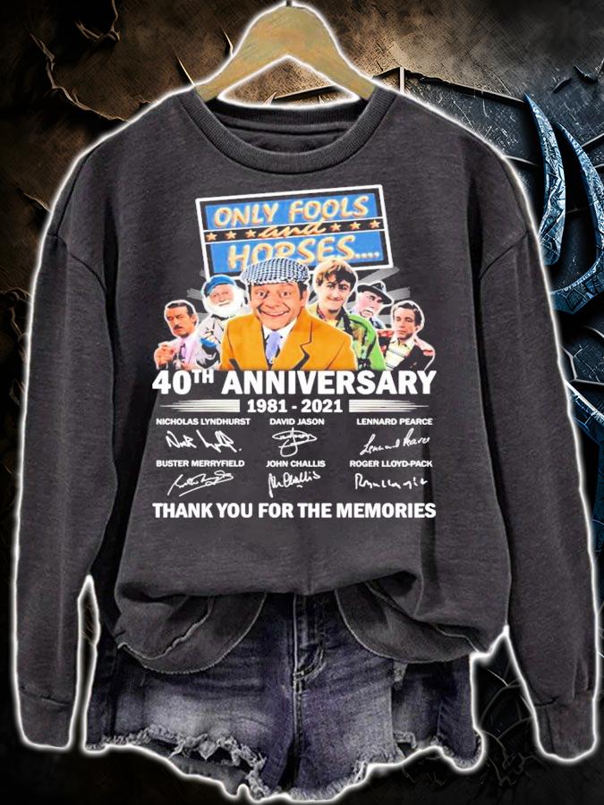 Only Fools and Horses 40th anniversary 1981-2021 signatures shirt sweatshirt