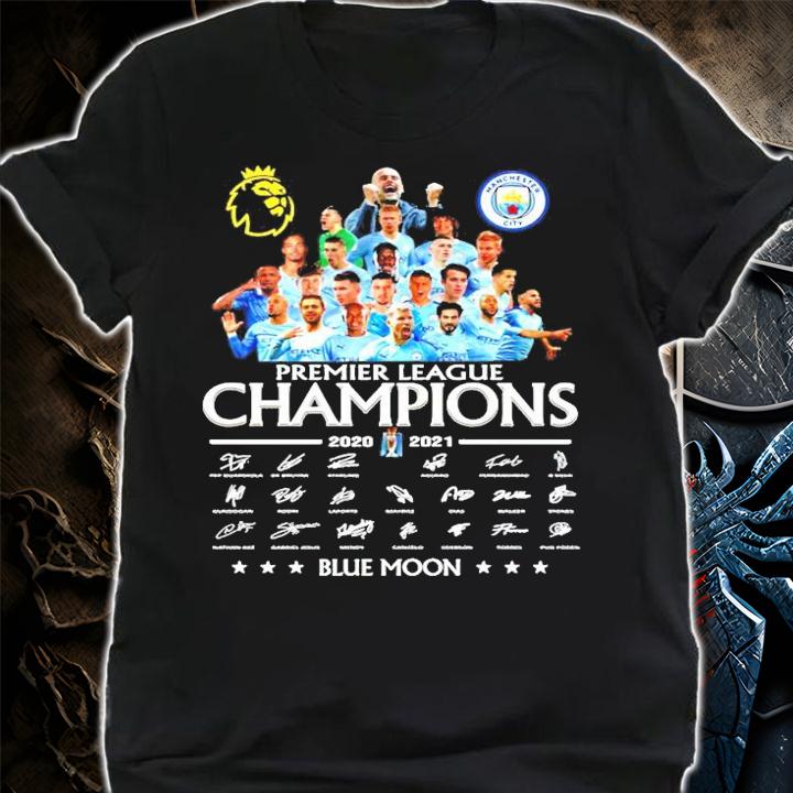 Premier League Champions 2020-2021 Blue Moon shirt shirt