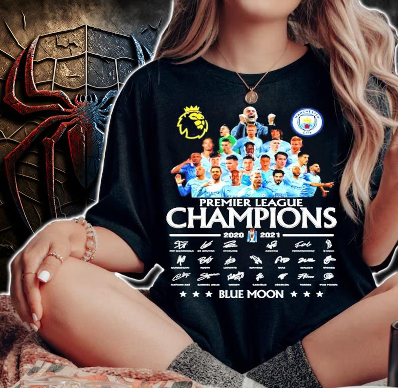 Premier League Champions 2020-2021 Blue Moon shirt woman shirt