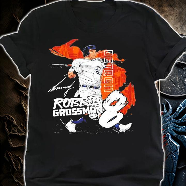 Robbie Grossman Detroit Baseball signature t-shirt