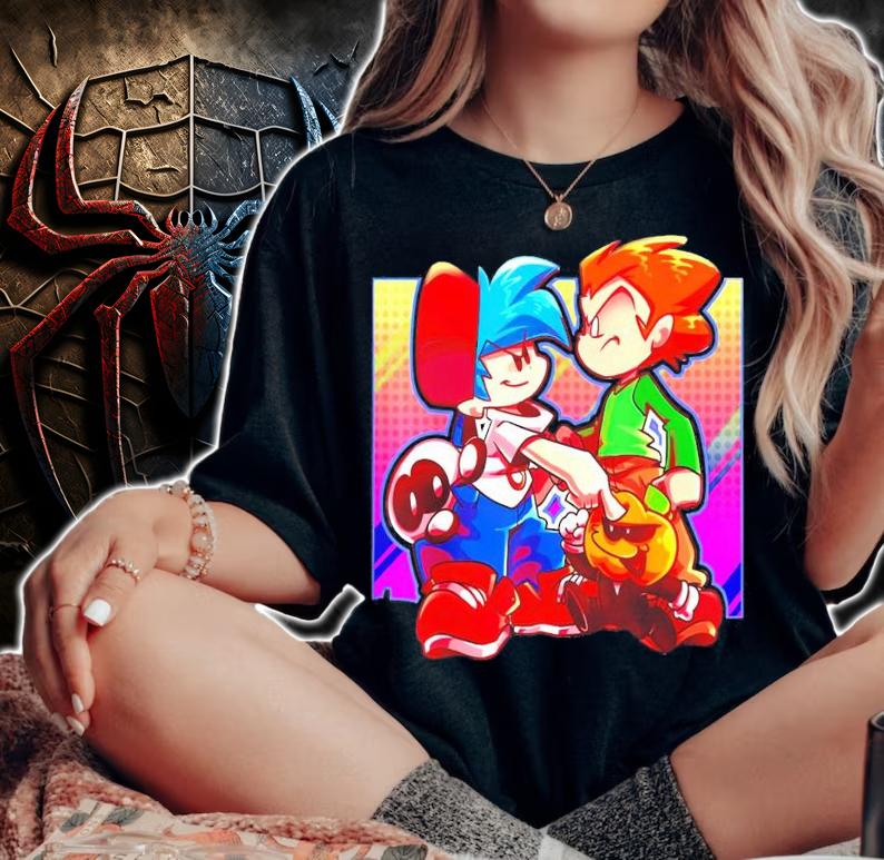 FNF Game boyfriend pico skid and pump shirt