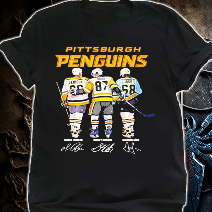 Pittsburgh Penguins Mario Lemieux Sidney Crosby Jaromr Jgr signature shirt shirt
