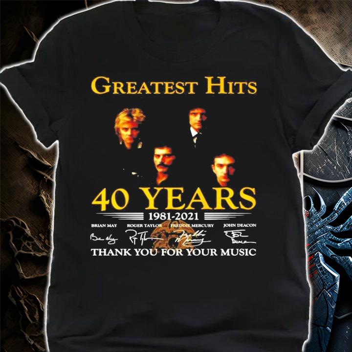 Greatest Hits 40 years 1981-2021 signature shirt shirt