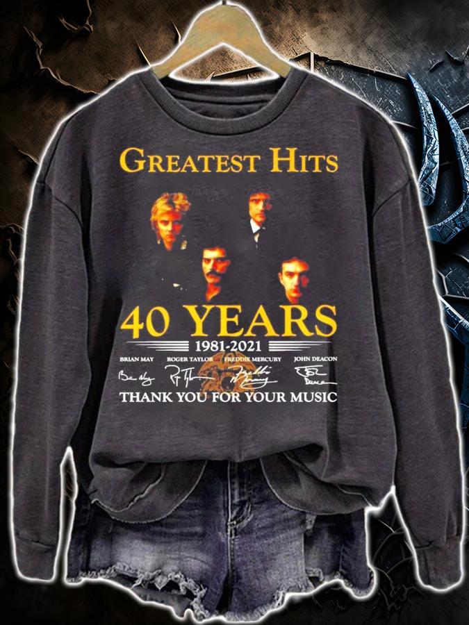 Greatest Hits 40 years 1981-2021 signature shirt sweatshirt