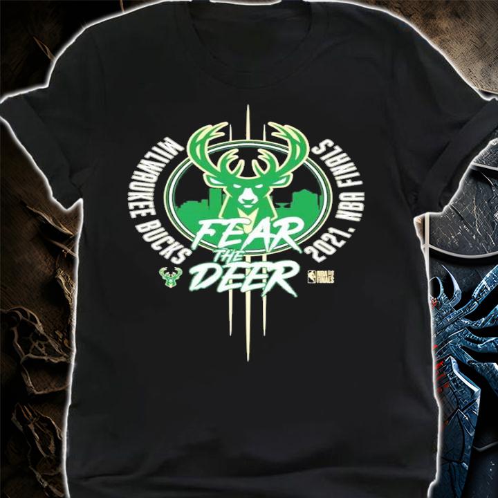 Milwaukee Bucks 2021 NBA Finals fear the deer shirt