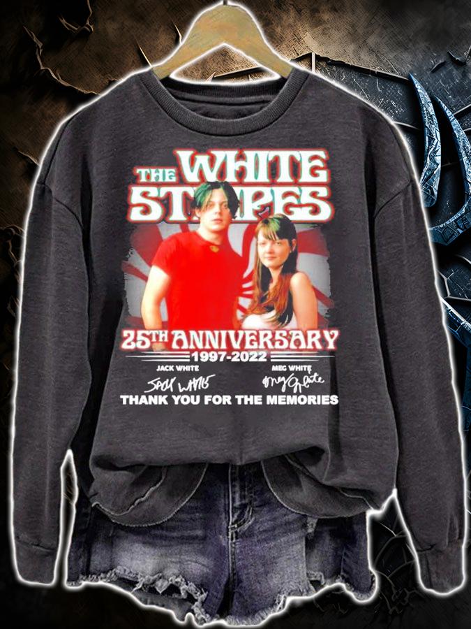 The White Stripes 25th anniversary 1997-2022 signatures shirt