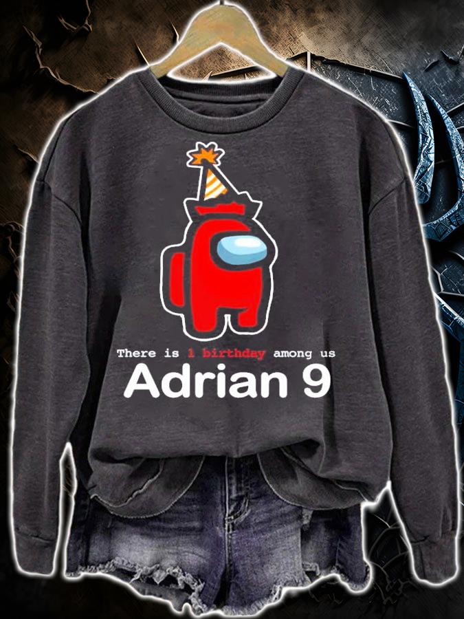 Among Us there is 1 birthday Among Us adrian 9 shirt
