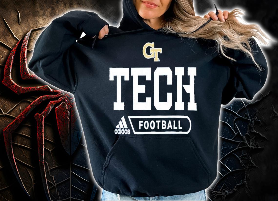 Georgia Tech Adidas Sideline Amplifier Football shirt hoodie