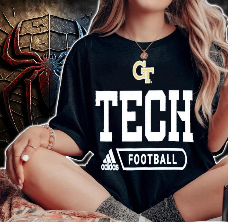Georgia Tech Adidas Sideline Amplifier Football shirt woman shirt