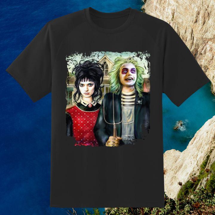 Funny American Gothic Beetlejuice Lydia Deetz Halloween T-Shirt