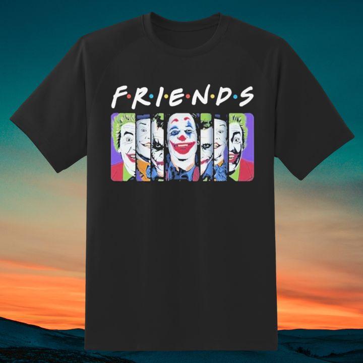 Personalized Friends Joker Joaquin Phoenix Jack Nicholson Mark Hamill Heath Ledger Cesar Romero T-Shirt