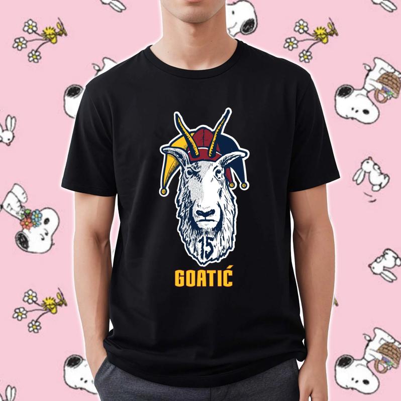 Trending Goat Nikola Jokic 15 Denver Nuggets Goatic T-Shirt