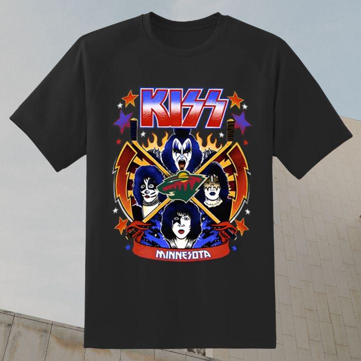 Minnesota Wild Kiss Rock Band Bohemian Rhapsody Shirt