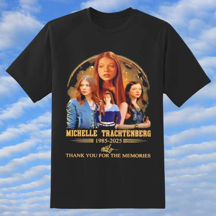 Rip Michelle Trachtenberg 1985-2025 Signed Thank You For The Memories Shirt