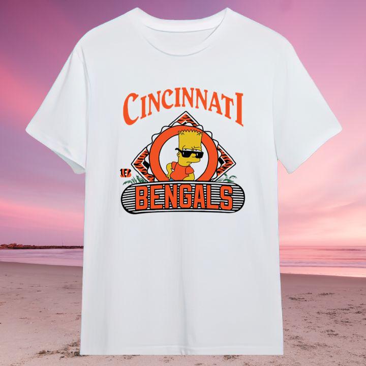 Bart Simpson Cincinnati Bengals Football Funny T-Shirt