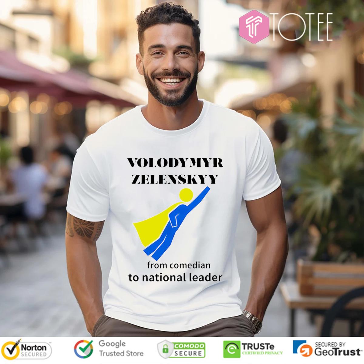 Volodymyr Zelensky From Comedian To National Leader Iconic T-Shirt