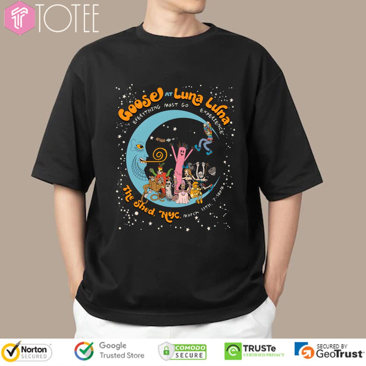 Goose at Luna Luna NYC 2025 Shirt - Limited Edition Concert Merch!