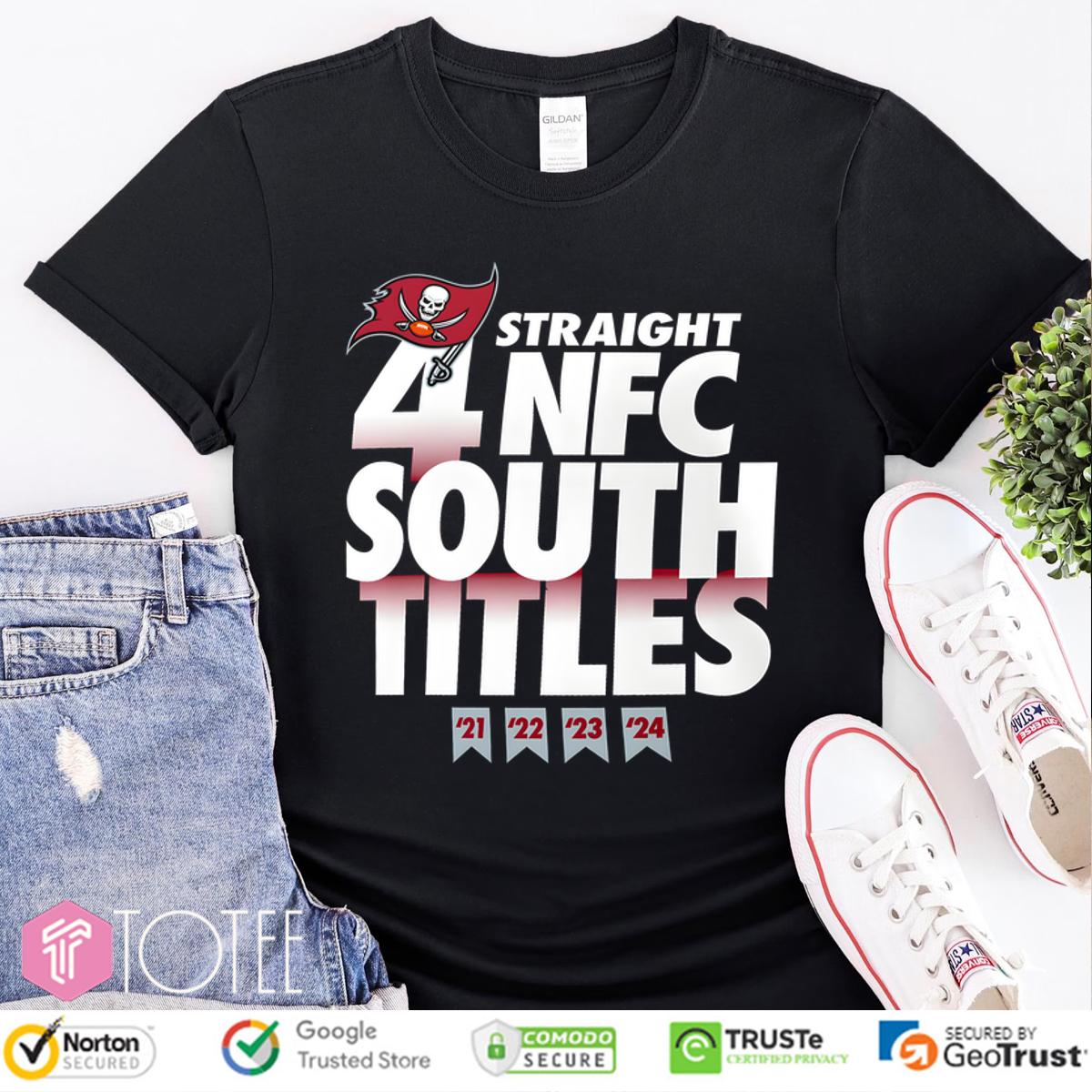 Tampa Bay Buccaneers Four-Straight Nfc South Division Champions Shirt