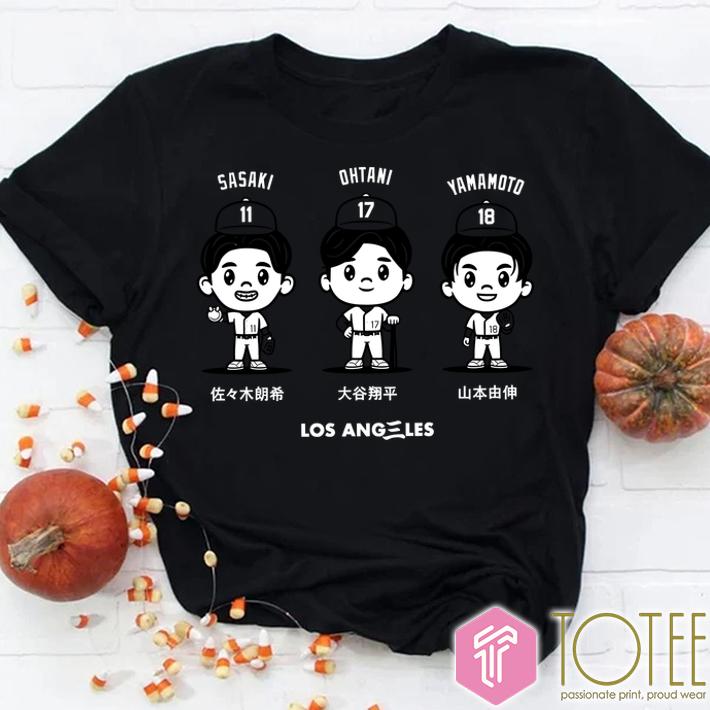 Shohei Ohtani Yoshinobu Yamamoto And Roki Sasaki 3 Tomodachi Shirt