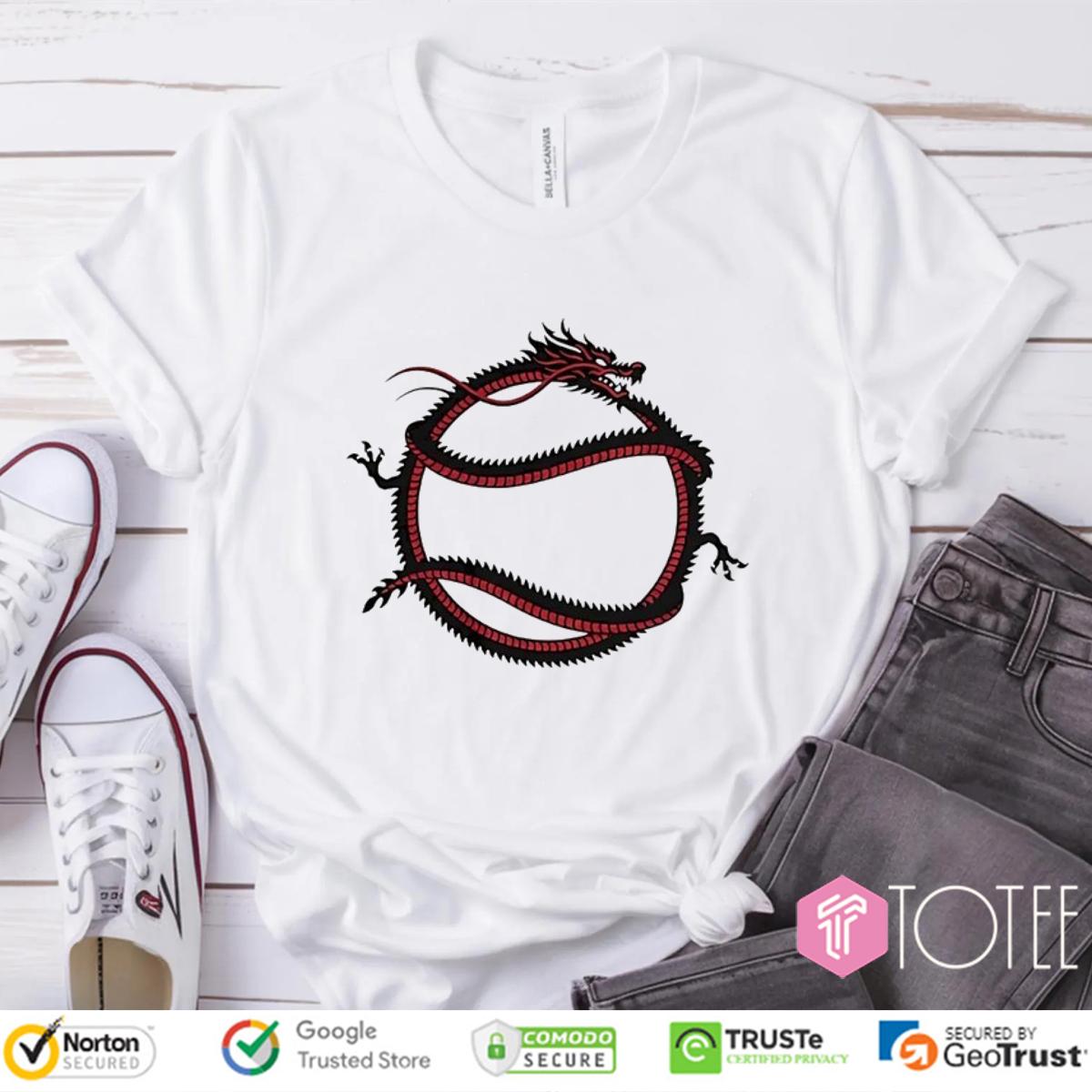 Funny Dragon x Softball T-Shirt