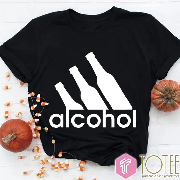 Alcohol Parody Adidas Logo T-Shirt