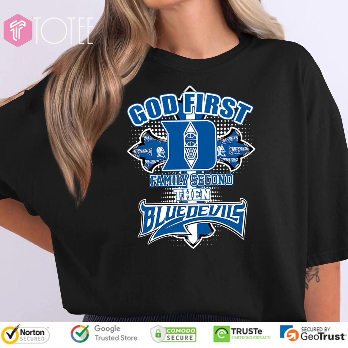 God First TShirt: Get Ultimate Duke Blue Devils Gear Now